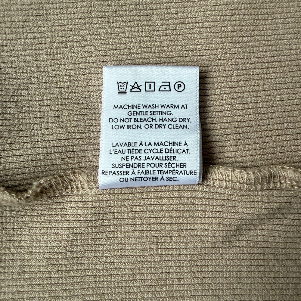 TKEES Bike 4 unisex Cycling Shorts Taupe Ribbed Cotton Stretch Y2K - Picture 5 of 11